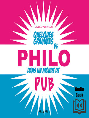cover image of Quelques grammes de philo dans un monde de pub